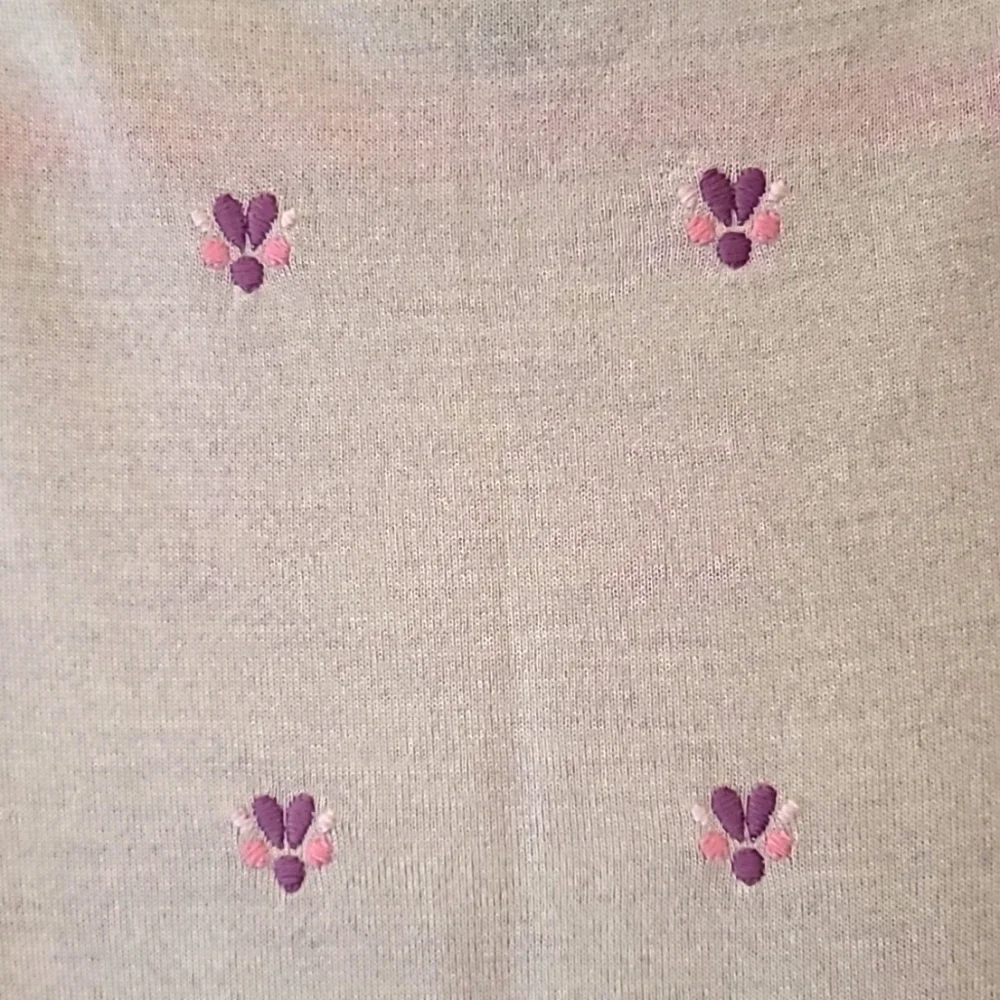 NWOT J.CREW Women's Tippi Flower Embroidered Merino Wool Sweater, Size M - Picture 8 of 10